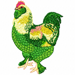 Chickens And Roosters Embroidery Design 6 Chickens And Roosters Embroidery Design 6